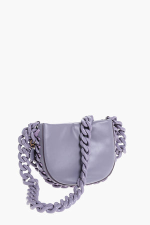 Faux Leather Shoulder Bag PUFFY with Chain