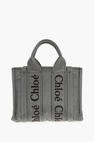 Nylon WOODY Tote Bag with Embroidered Logo