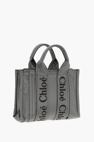 Nylon WOODY Tote Bag with Embroidered Logo
