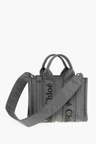 Nylon WOODY Tote Bag with Embroidered Logo