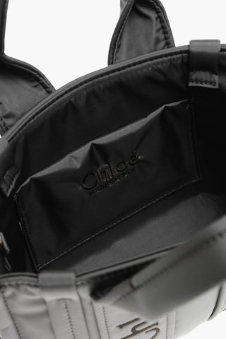 Nylon WOODY Tote Bag with Embroidered Logo