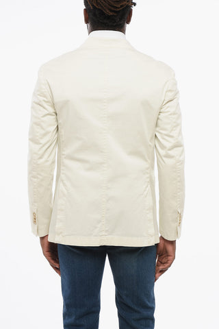 CC COLLECTION Unlined Double-Breasted Blazer with Lance Lapel