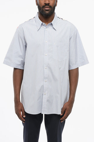 Button-Down-Hemd aus Baumwolle mit Seidenrücken