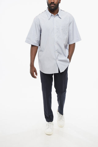 Button-Down-Hemd aus Baumwolle mit Seidenrücken