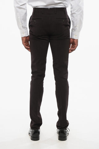 Twill Cotton Chinos Pants with Belt Loops