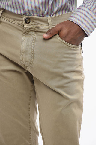 ID LUXURY Straight Fit Denims with Embroidered Logo