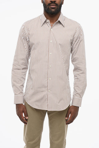 Awning Patterned Popeline Cotton Shirt