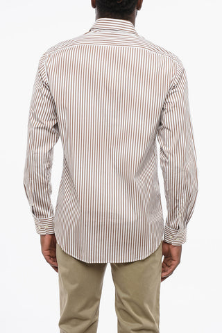 Awning Patterned Popeline Cotton Shirt