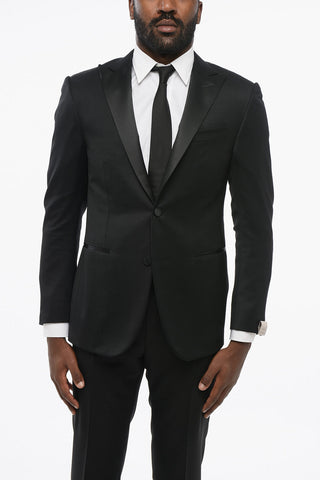 Virgin Wool ACADEMY CERIMONIA Blazer With Peak Lapel