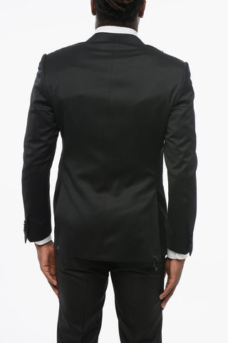 Virgin Wool ACADEMY CERIMONIA Blazer With Peak Lapel