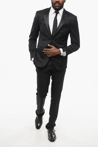 Virgin Wool ACADEMY CERIMONIA Blazer With Peak Lapel