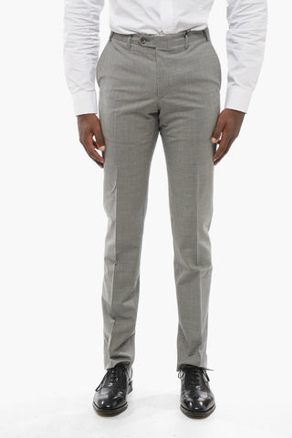 CC COLLECTION Wool Blend Pants with Belt Loops