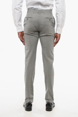 CC COLLECTION Wool Blend Pants with Belt Loops