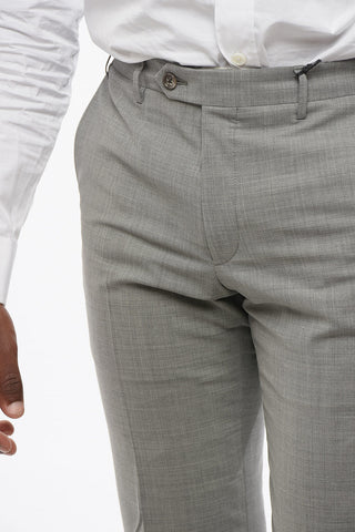 CC COLLECTION Wool Blend Pants with Belt Loops
