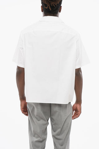 Short Sleeved Poplin Cotton Utility Shirt
