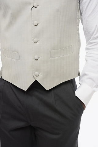Wool Waistcoat 5-Button With Welt Pocket