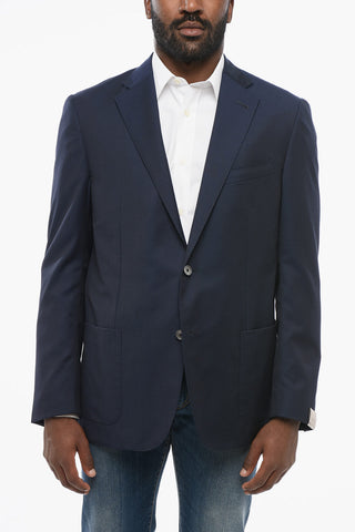 Blazer Monopetto GATE In Lana Con Tasche A Toppa
