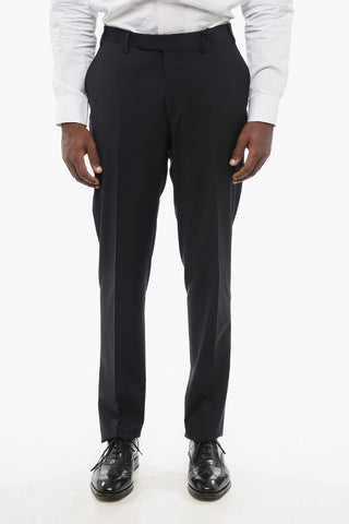 Cool Wool Pants with Hidden Closure