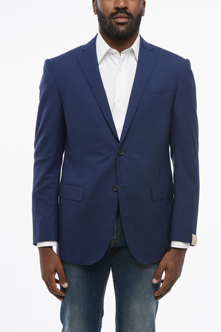 Wool ACADEMY Single Breasted Blazer With Flap Pockets