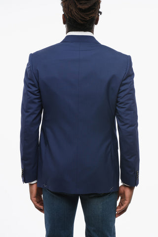 Wool ACADEMY Single Breasted Blazer With Flap Pockets