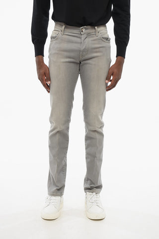 ID 5-Pocketed Stretch Cotton Denims 16cm