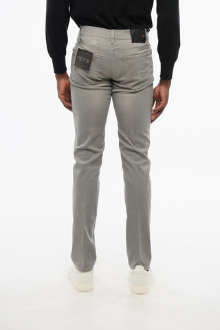 ID 5-Pocketed Stretch Cotton Denims 16cm