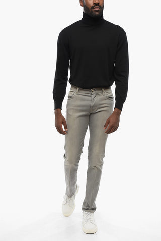 ID 5-Pocketed Stretch Cotton Denims 16cm