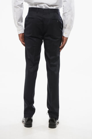 Virgin Wool Trousers MANTUA with Belt Loops