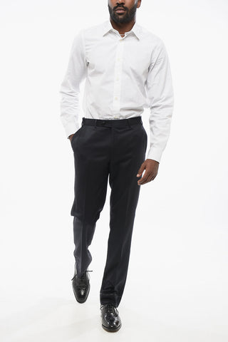 Virgin Wool Trousers MANTUA with Belt Loops