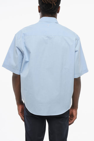 Camicia in Popeline con Taschino e Collo Italiano
