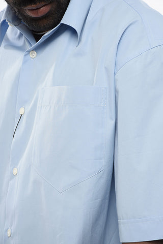 Camicia in Popeline con Taschino e Collo Italiano