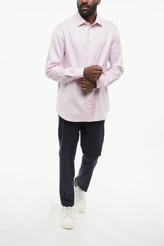 EMPORIO Cotton Modern Fit Shirt with Standard Collar