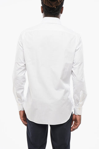 Popeline Cotton Shirt with Standard Collar