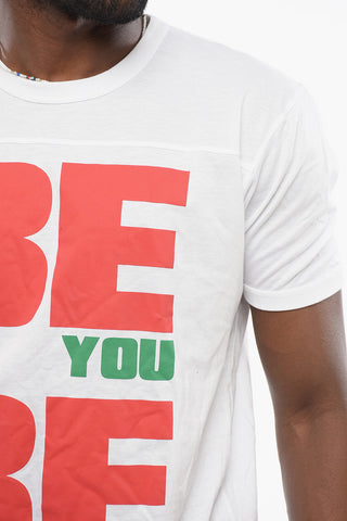 Rundhals-T-Shirt BEYOU mit Aufdruck vorne