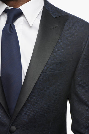 Blazer Monopetto ACADEMY CERIMONIA In jacquard Con Revers A Lanica In Satin