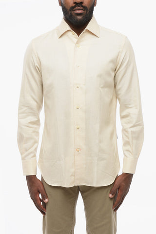 ID Houdstooth Patterned Cotton Shirt