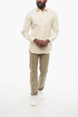ID Houdstooth Patterned Cotton Shirt