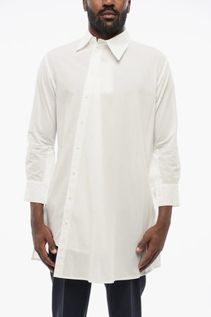 Asymmetrische Baumwollbluse