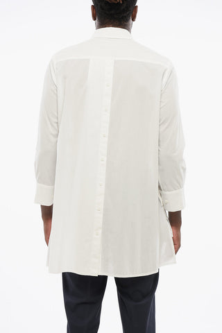 Asymmetrische Baumwollbluse