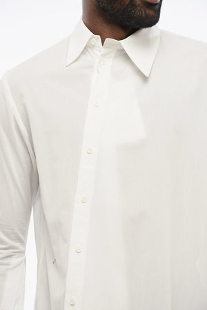 Asymmetrische Baumwollbluse