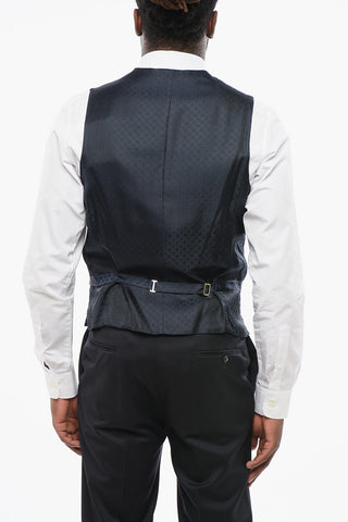 Gilet in Seta con Martingala sul Dietro