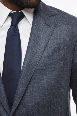 Wool Blend GATE Single Breasted Blazer With Patch Pockets