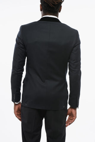 CC Collection Blazer RESET aus Schurwolle mit Samtkragen