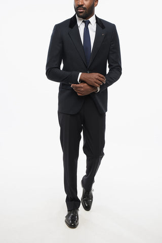 CC Collection Blazer RESET aus Schurwolle mit Samtkragen