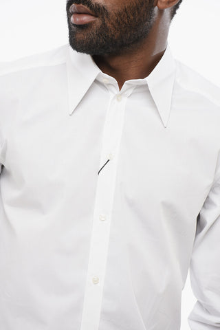 MARTINI Camicia in Popeline con Collo Italiano