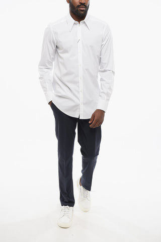 MARTINI Camicia in Popeline con Collo Italiano