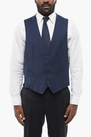Virgin Wool RETAILORED Vest with Slit Pockets