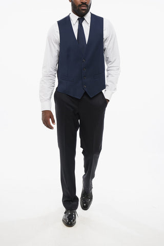 Virgin Wool RETAILORED Vest with Slit Pockets