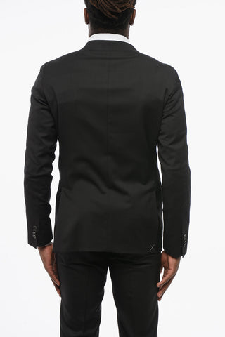 Double Brested Blazer with Peak Lapel
