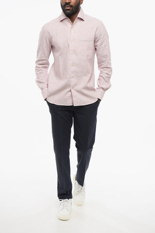 ID Camicia in Cotone con Motivo a Righe Balanced 